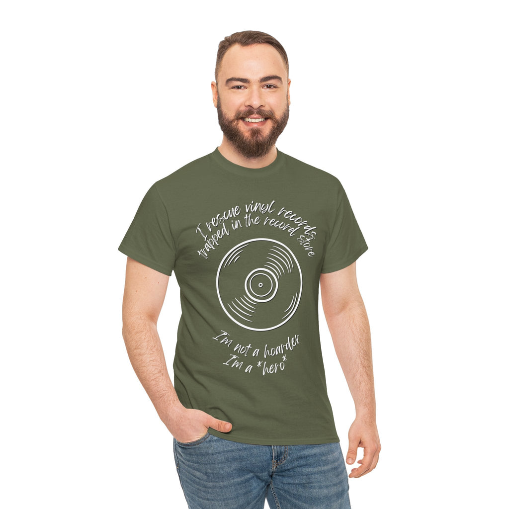 I'm Not a Hoarder I'm a Hero Men's Vinyl T-Shirt