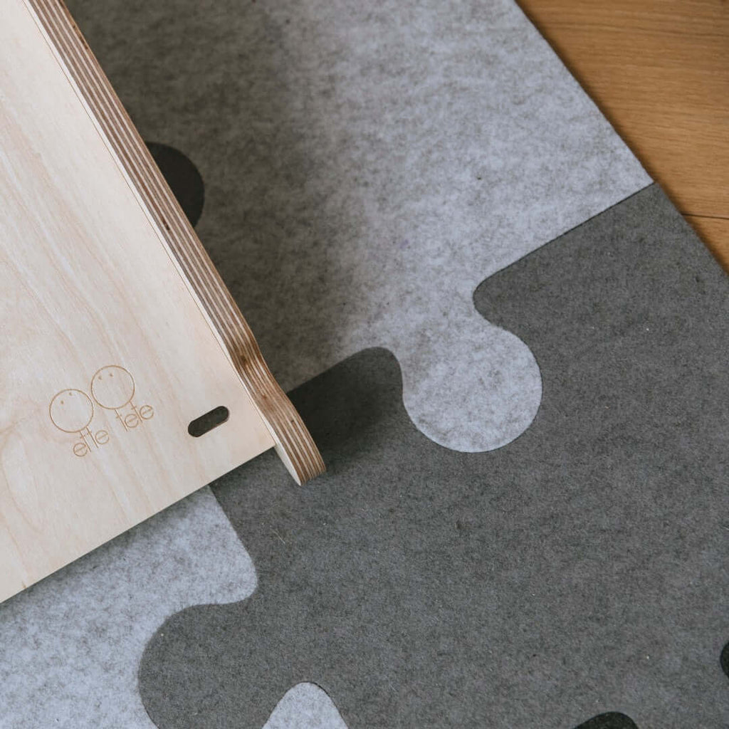 Felt Puzzle Playmat for Kids - Handmade, Eco-Friendly & Expandable Safe Play Area by Ette Tete at www.brixbailey.com