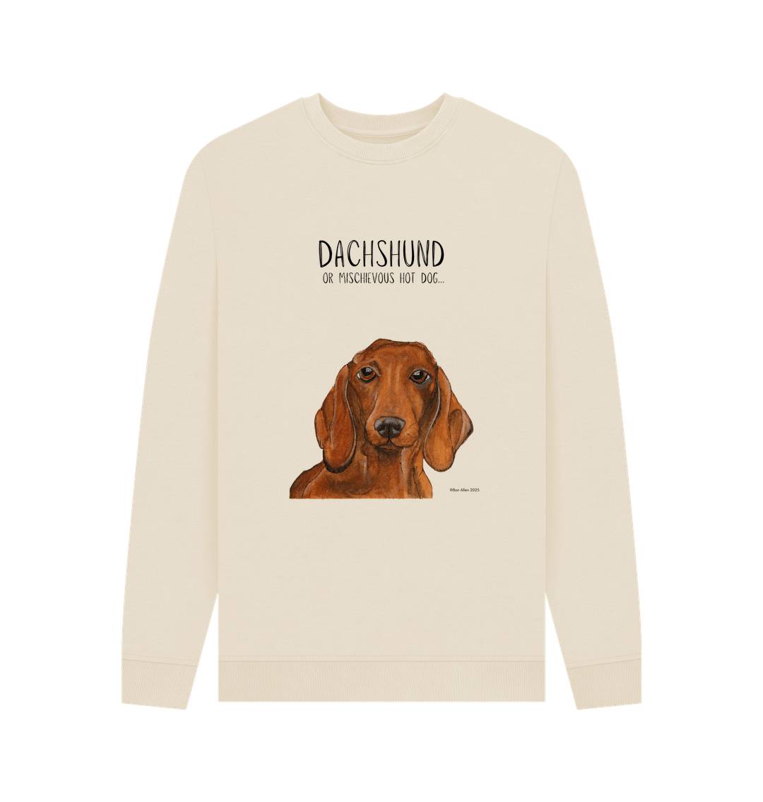 Mischievous Hot Dog Sweatshirt for Dachshund Lovers