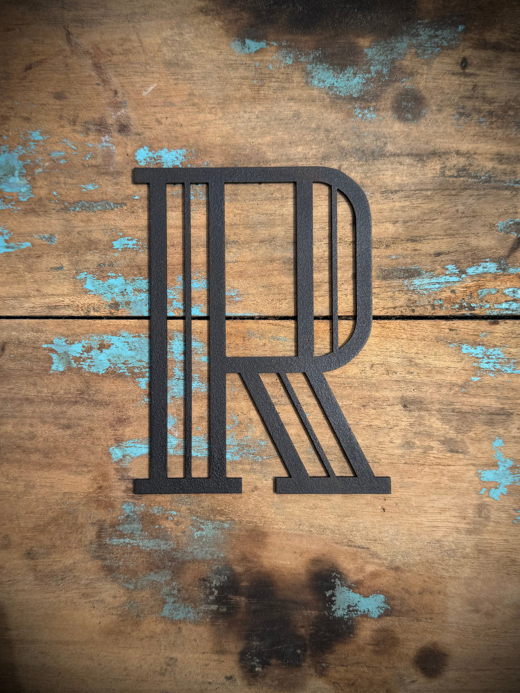 Black Art Deco Metal Letters and Numbers 5 inch or 12 inch