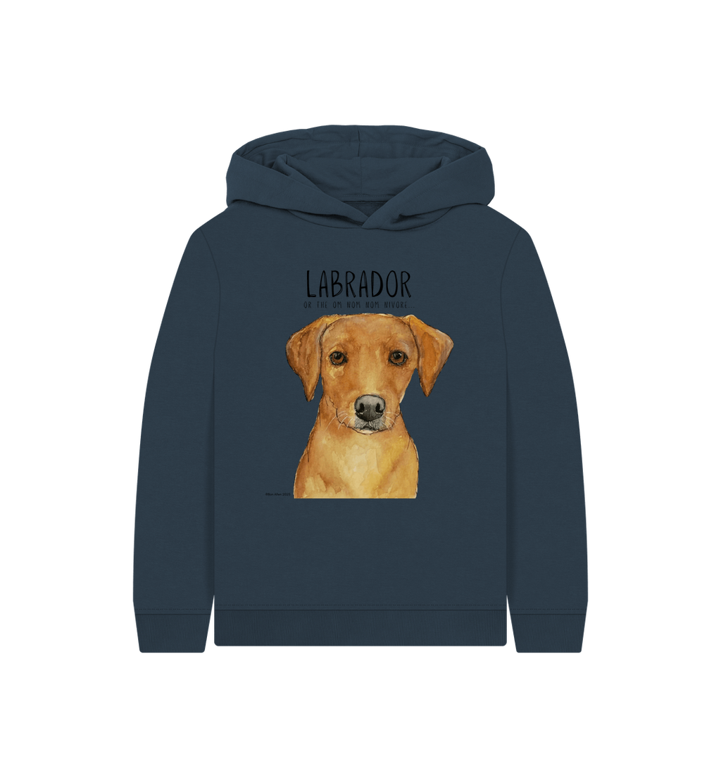 Fox Red Labrador Kids Hoodie Snack Mode Activated