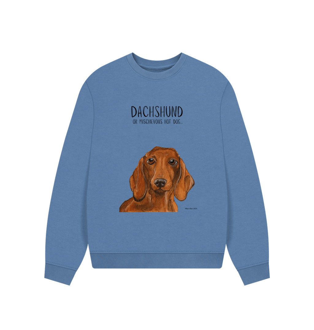 Dachshund Oversized Sweatshirt in Organic Cotton