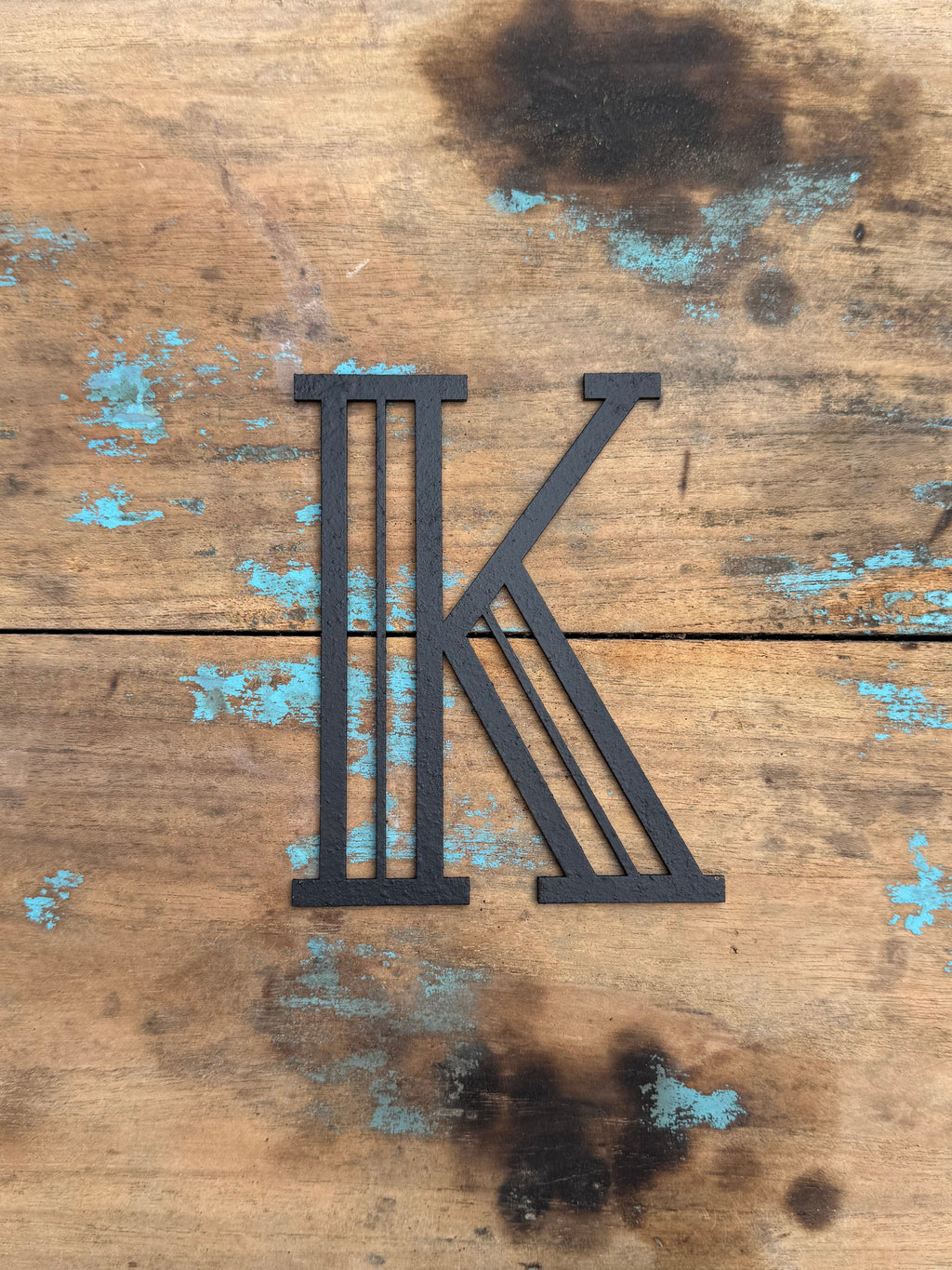 Black Art Deco Metal Letters and Numbers 5 inch or 12 inch