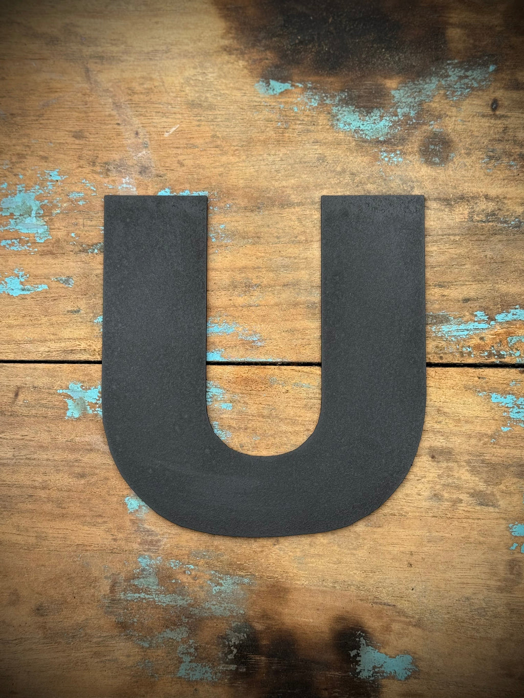 Black Metal Letters 12 inch and 5 inch Rustic Industrial Wall Decor