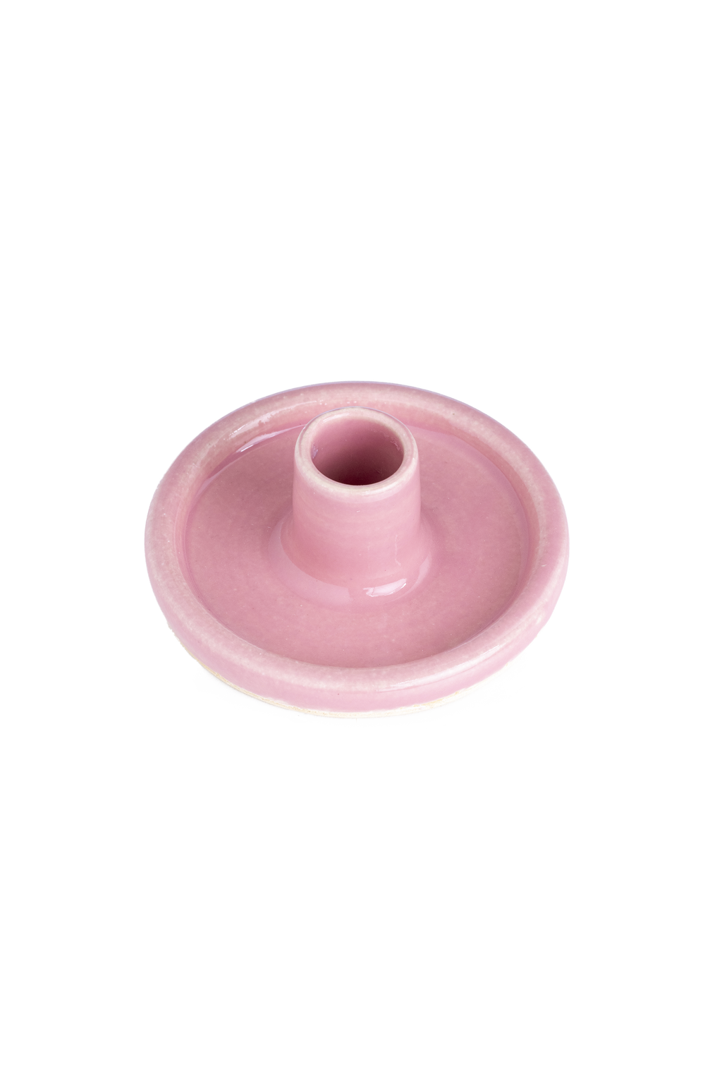 Handmade Ceramic Candle Holders with Drip Tray