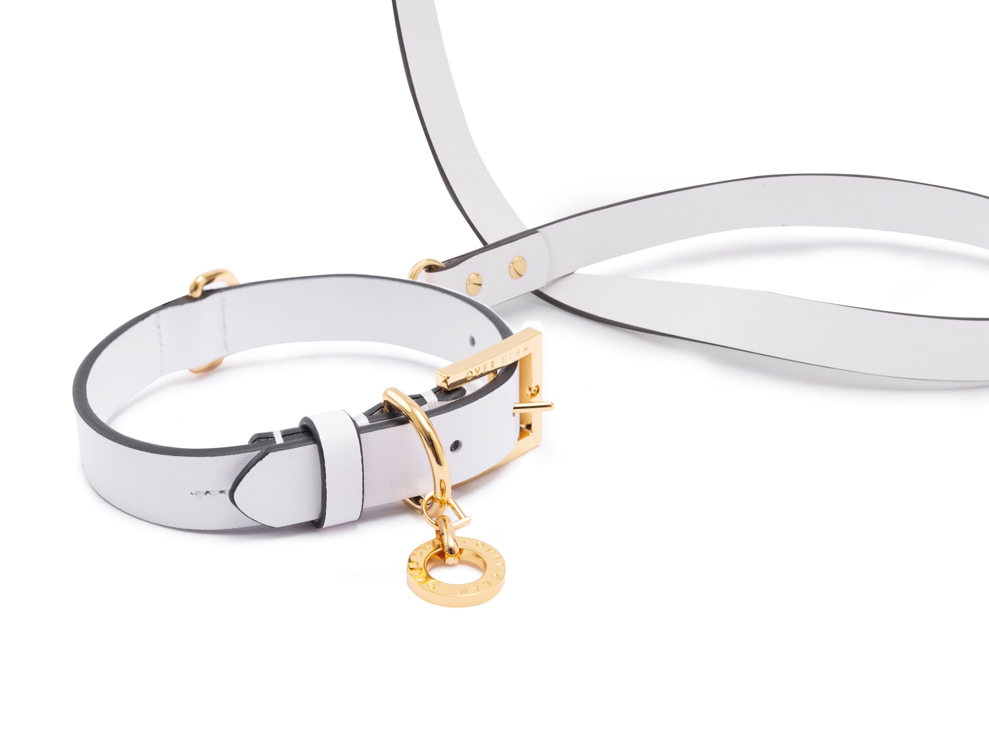 Premium Leather Lead and Collar Set