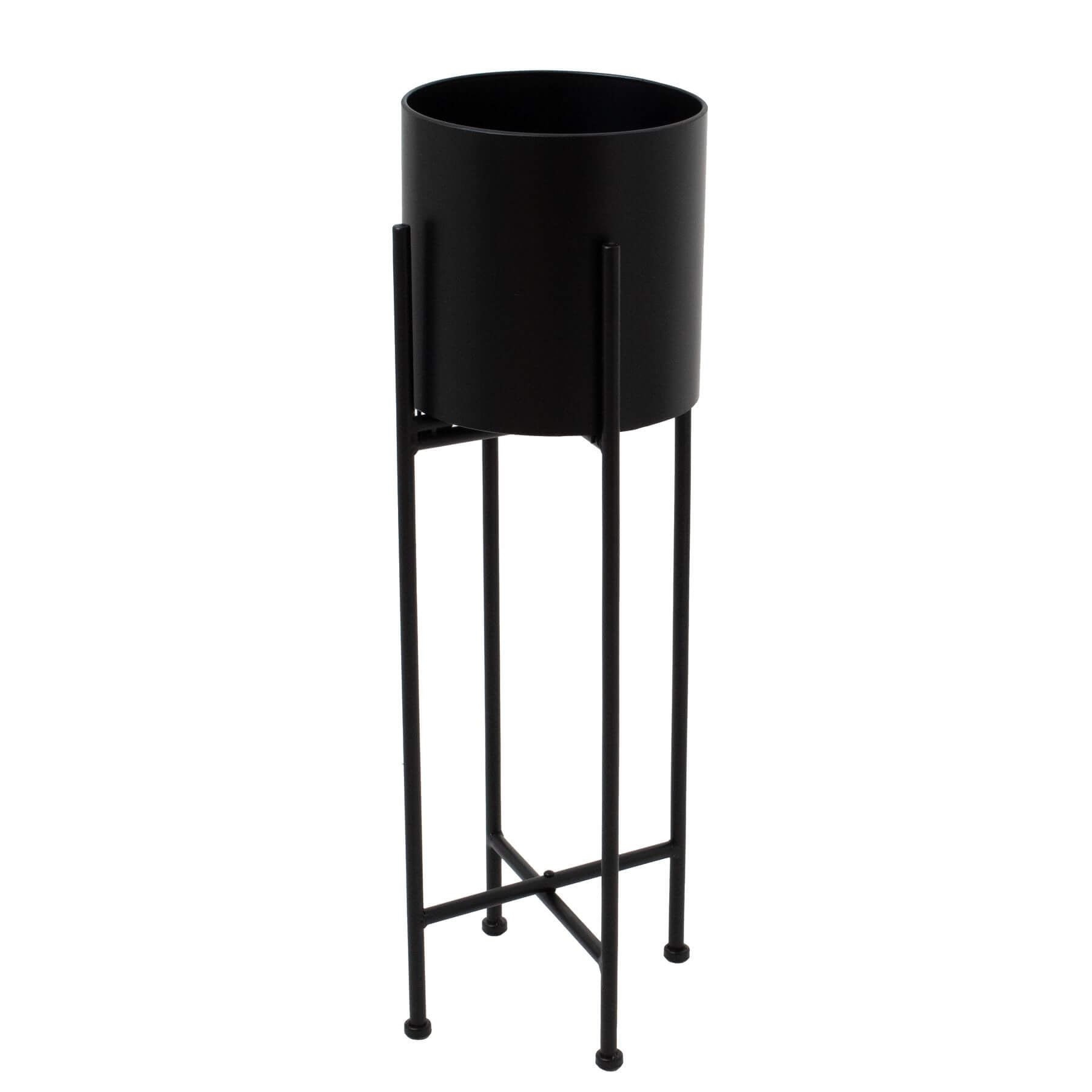 Matte black metal cylindrical planter, 72cm tall, modern minimalist design for home or office decor  

**  
- **Keywords:** matte black, metal, cylindrical planter, modern minimalist, home decor, office decor  
- **Clear description:** Describes shape, material, color, size, and style  
- **SEO & accessibility optimized:** Concise, keyword-rich, and screen-reader friendly by RoomLondon at brixbailey.com