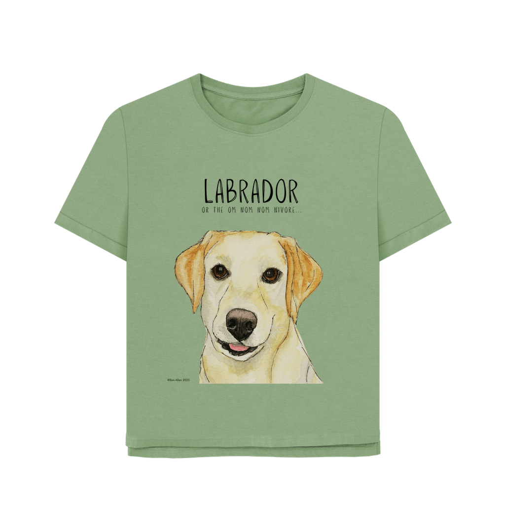 Feed Me Snacks and Compliments Yellow Labrador Relaxed Fit Tee