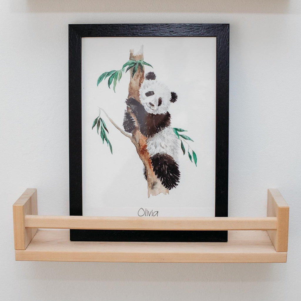 Personalised Panda Bear Watercolour Print