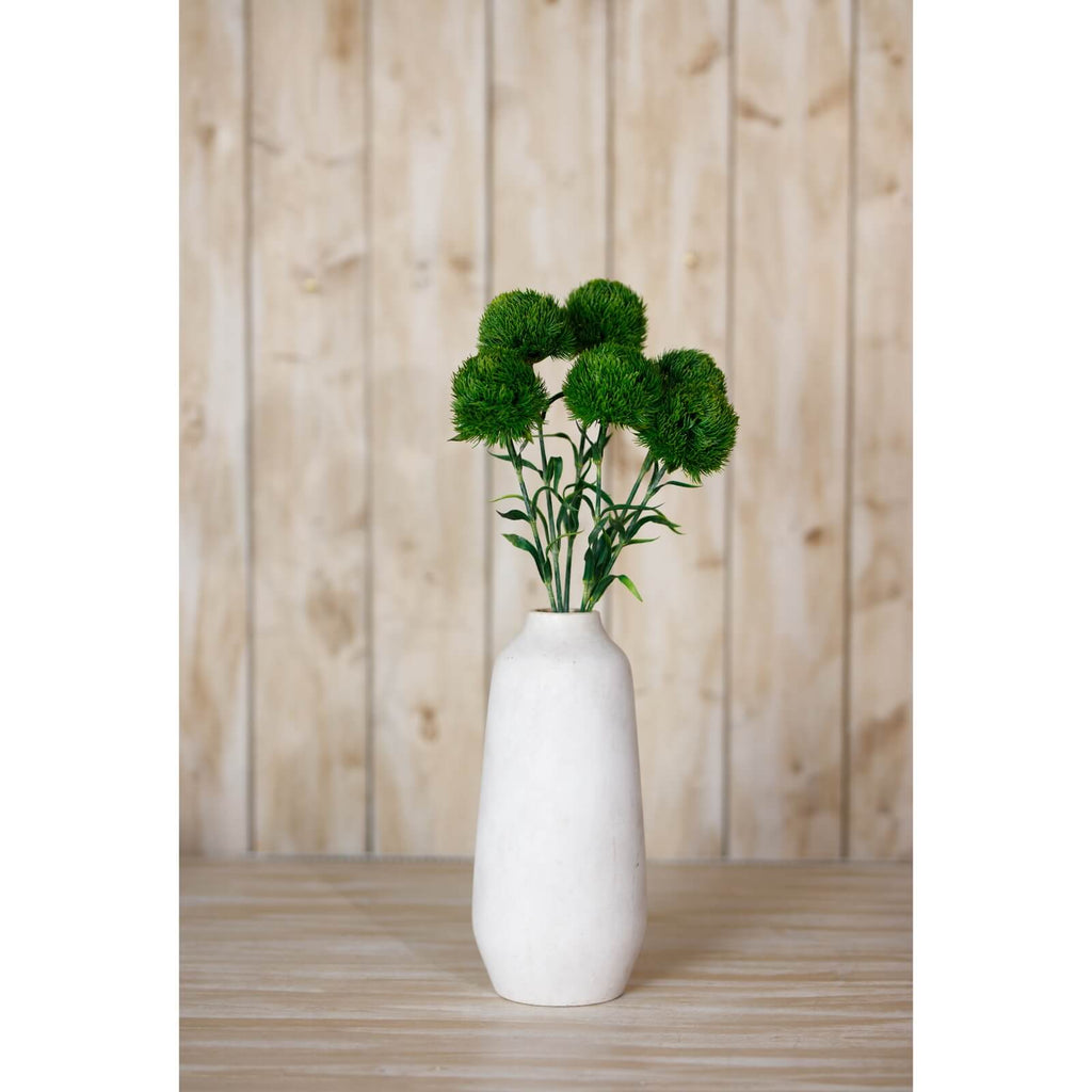 Dark green artificial Dianthus stem, lifelike plastic carnation floral arrangement, 53cm tall by sostter at brixbailey.com