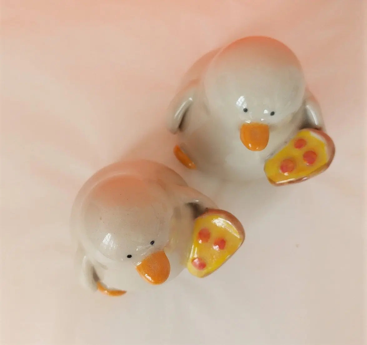 Naomi Pizza Duck Ceramic Handmade Ornament