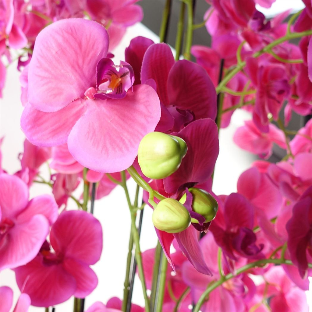 150cm Giant Pink Orchid Plant Artificial 189 Real Touch Flowers