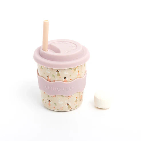 Fairy Reusable Cup 8oz with Straw