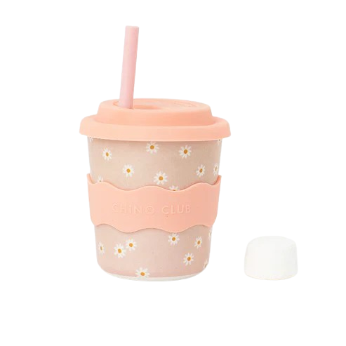Daisy Chino Cup 8oz with Straw