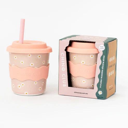 Daisy Chino Cup 8oz with Straw
