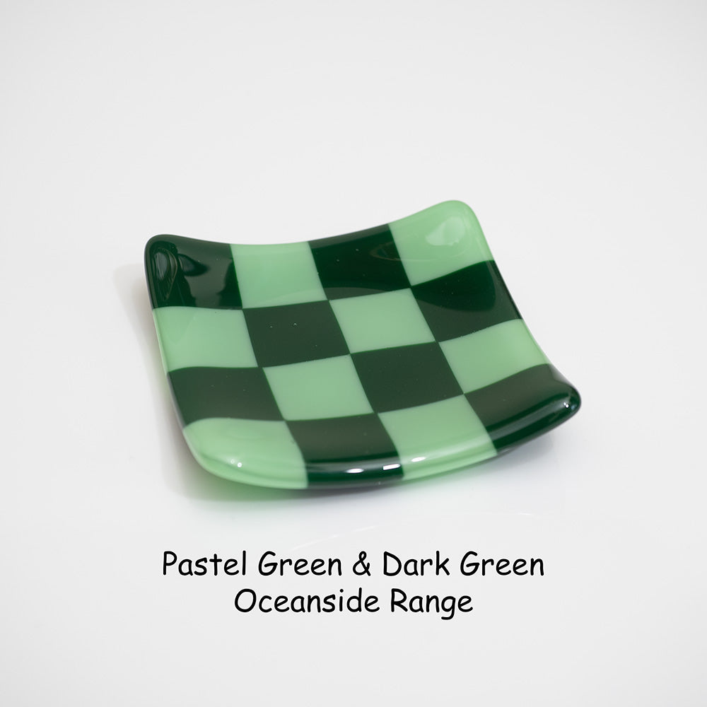 8cm Chequered Dual Coloured Shallow Dish Oceanside