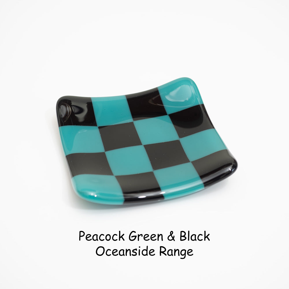 8cm Chequered Dual Coloured Shallow Dish Oceanside