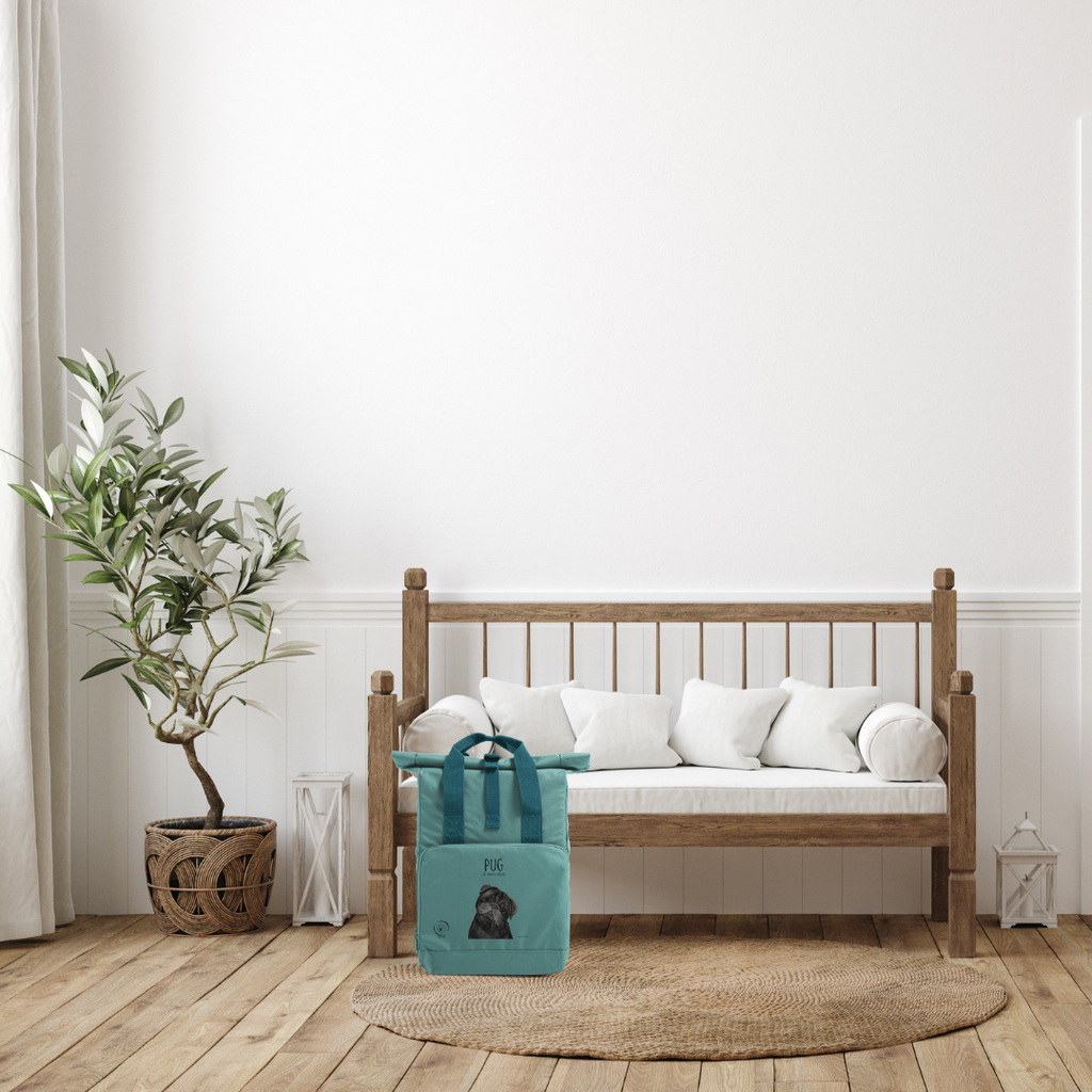 Pug or Snorty Potato Ethical Backpack for Pug Lovers Black