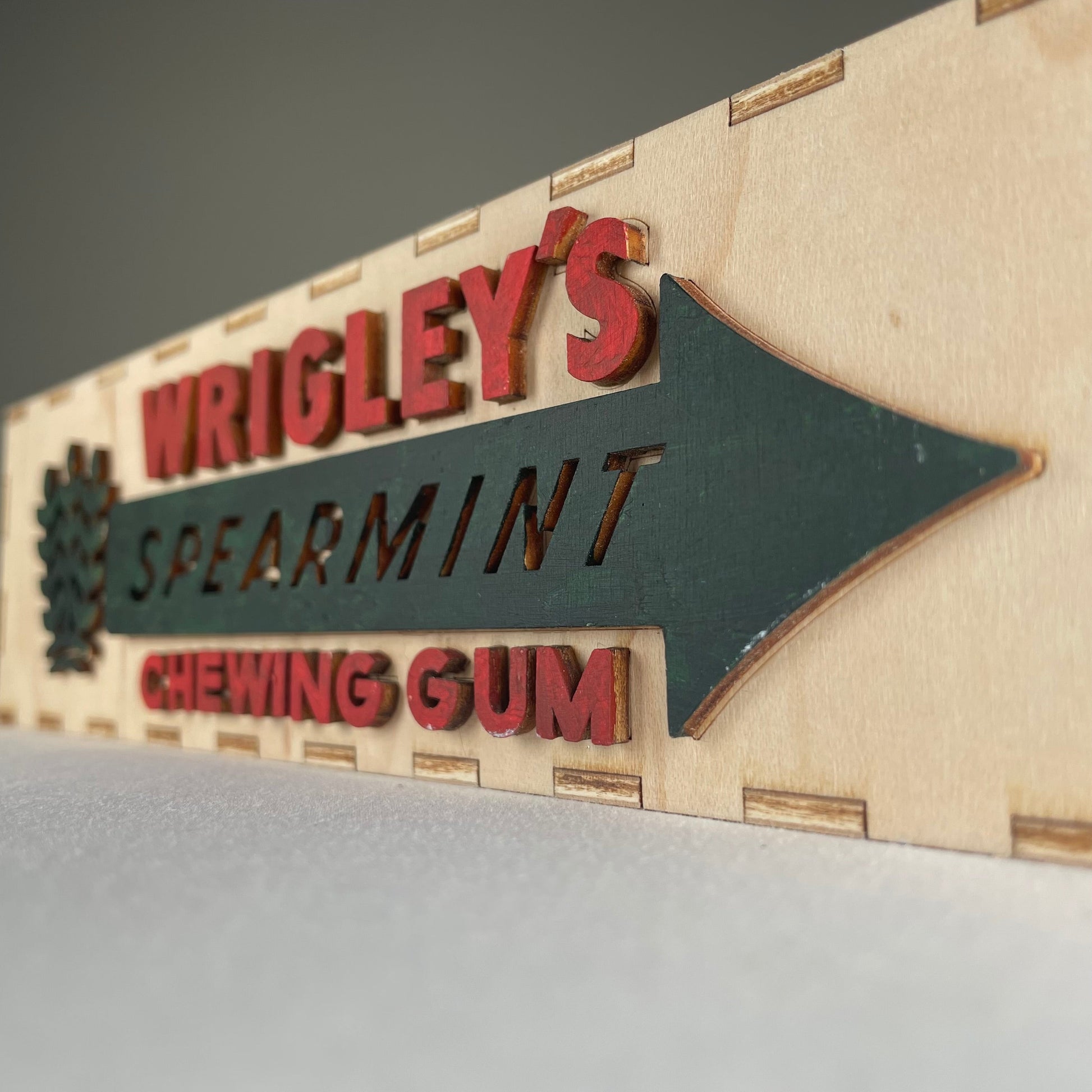 Vintage Wrigley's Gum Box Model with Sliding Drawers