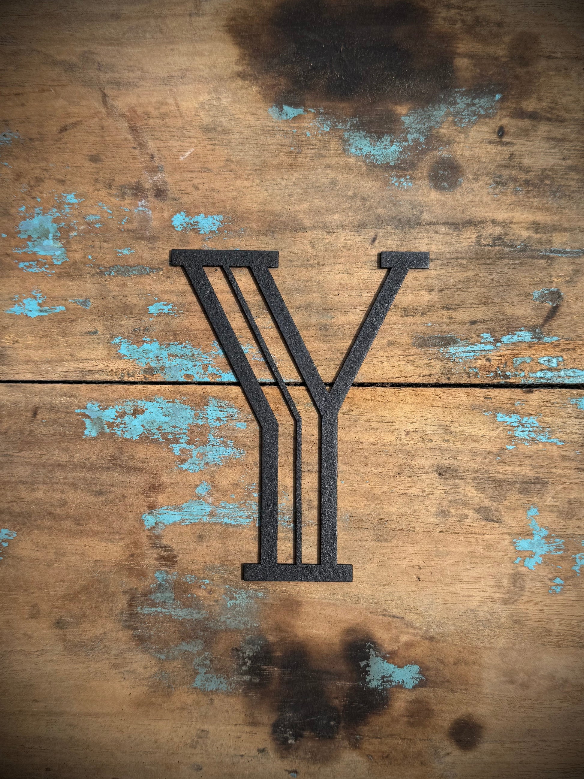 Black Art Deco Metal Letters and Numbers 5 inch or 12 inch