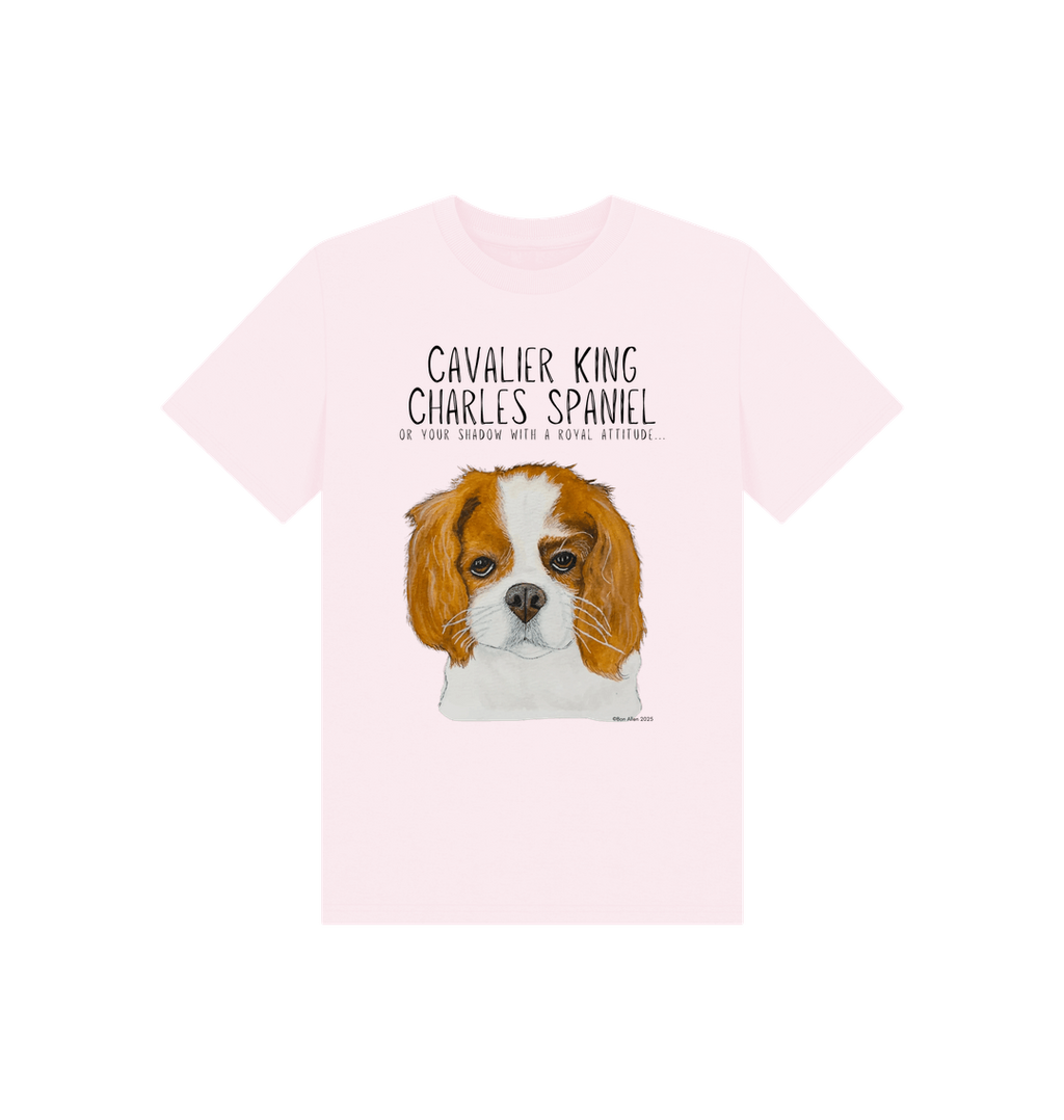 Eco Kids Tee with Cavalier King Charles Spaniel Print