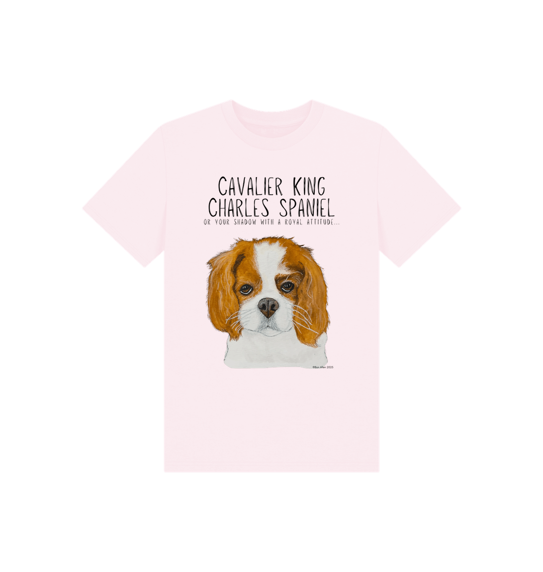 Eco Kids Tee with Cavalier King Charles Spaniel Print
