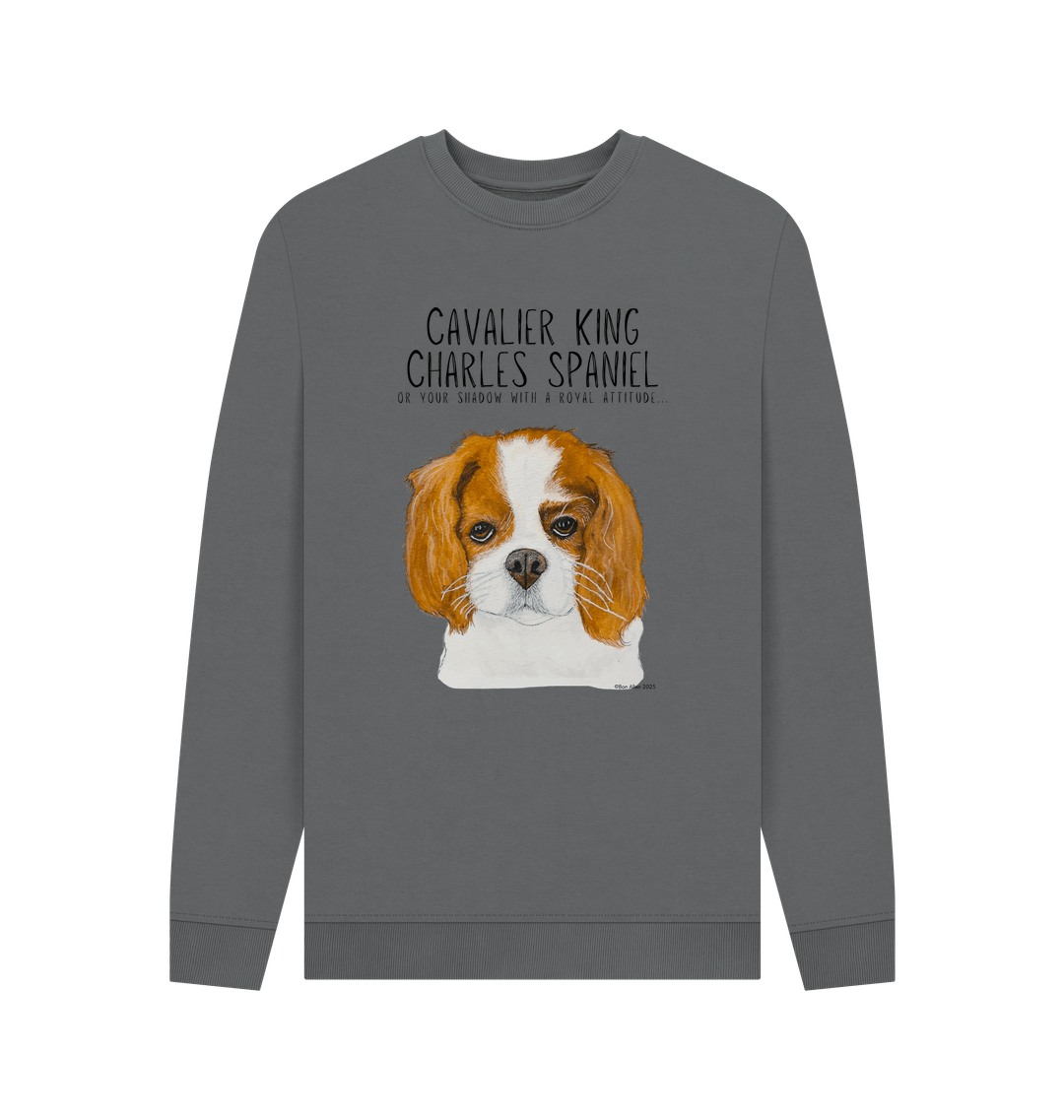 Shadow of a King Eco-Luxe Men's Sweatshirt with Cavalier Royal Flair