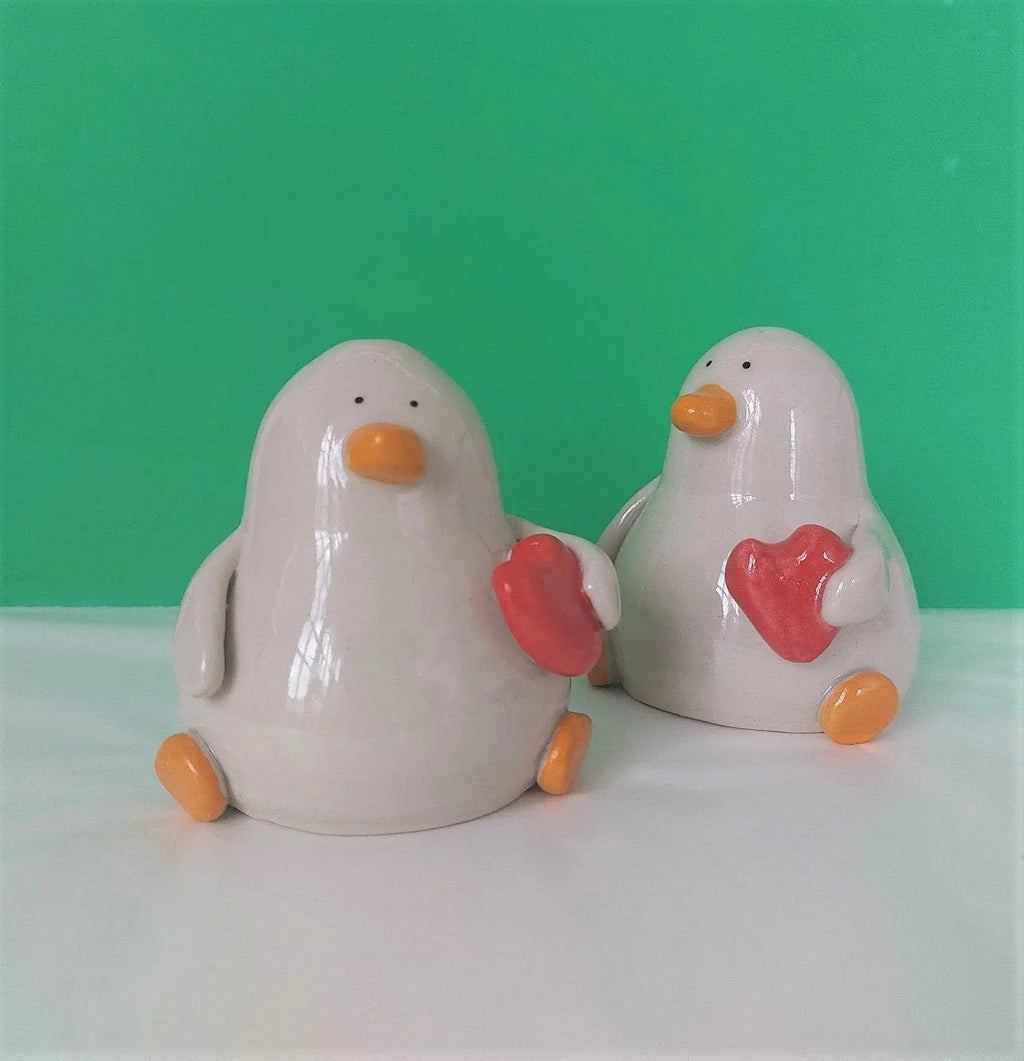 Bart with the Heart Handmade Ceramic Duck