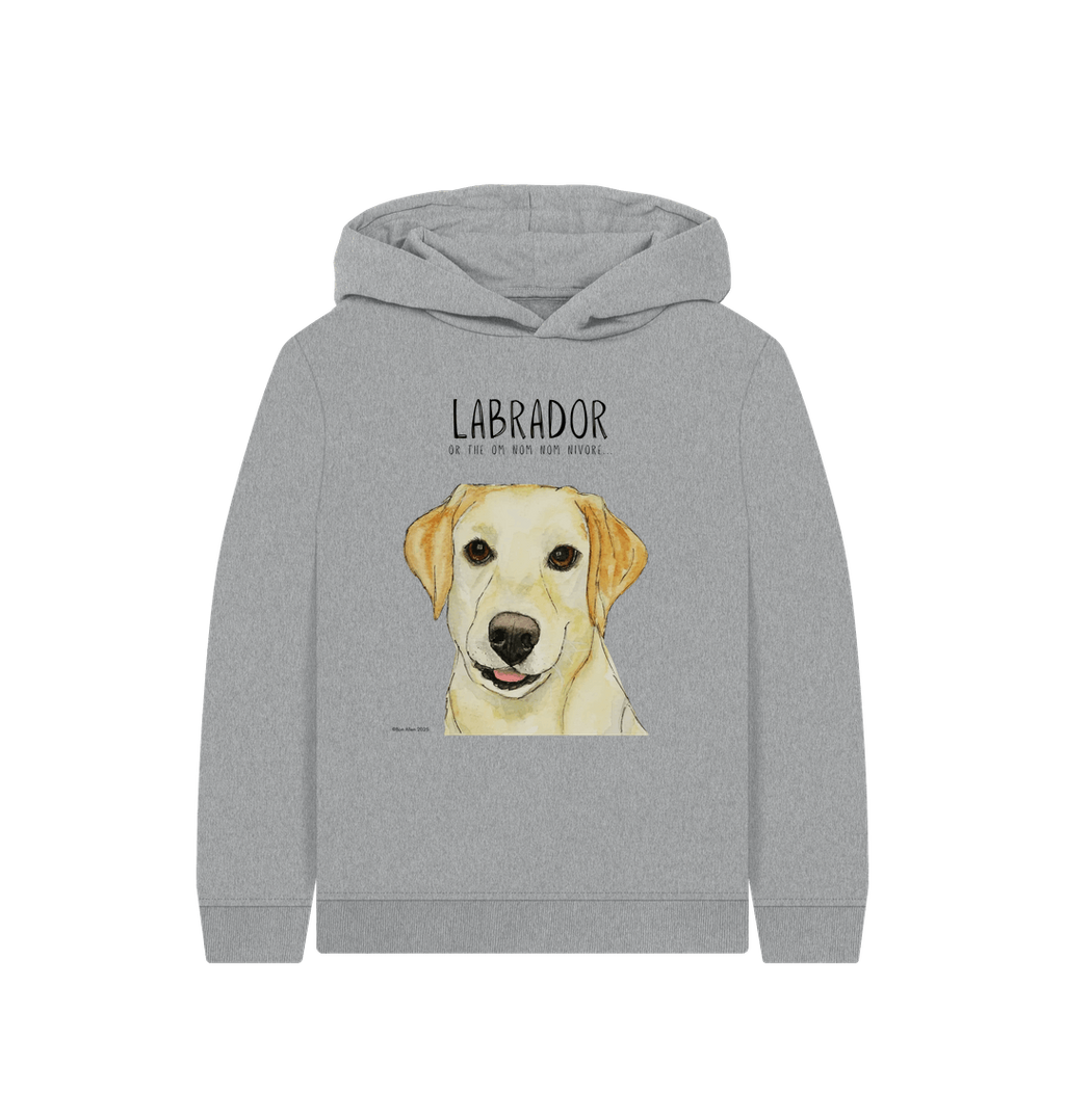 Yellow Labrador Kids Hoodie Snack Mode Activated
