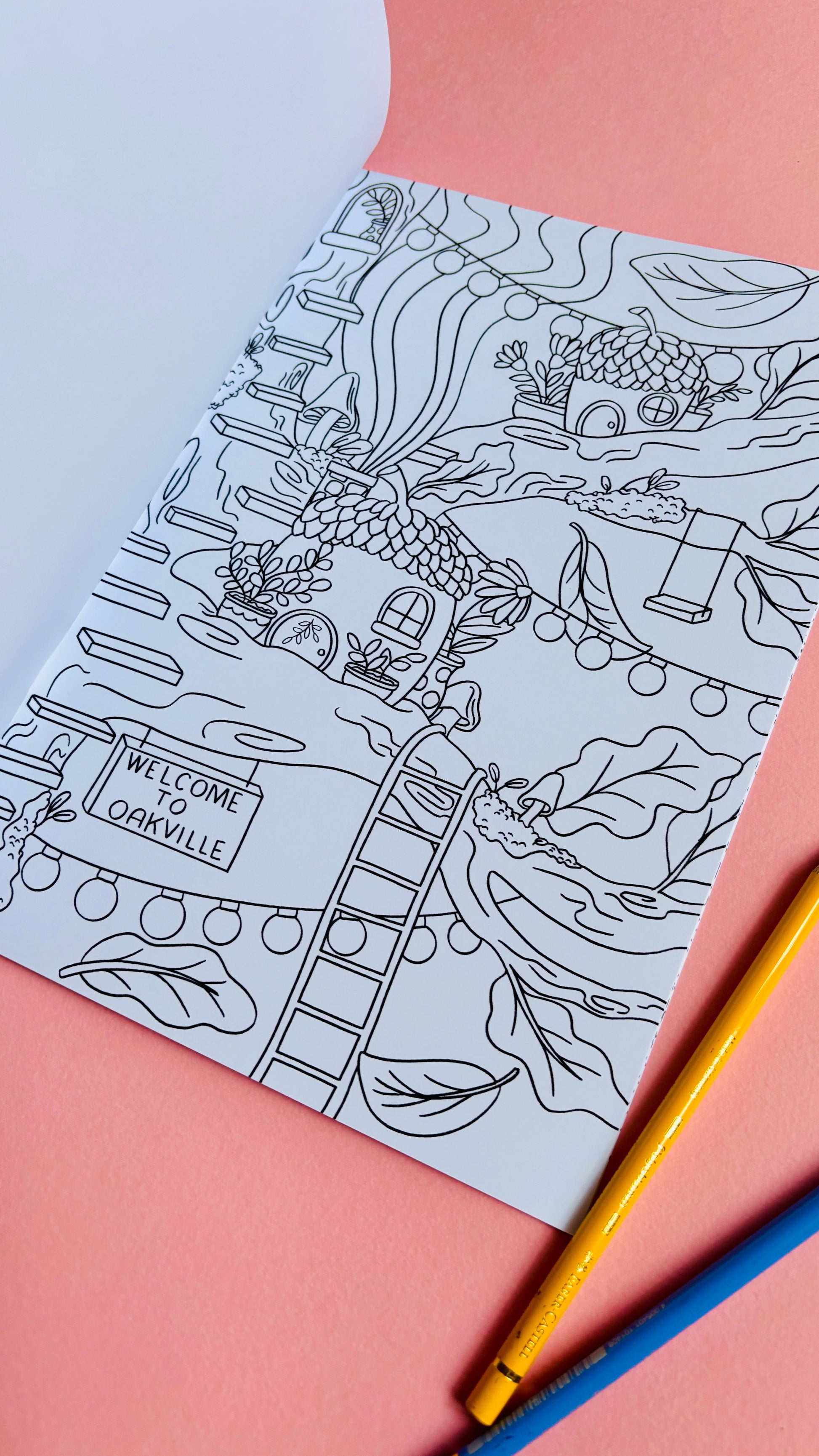 Fairy Tiny Homes Fantasy Colouring Book for Adults and Kids