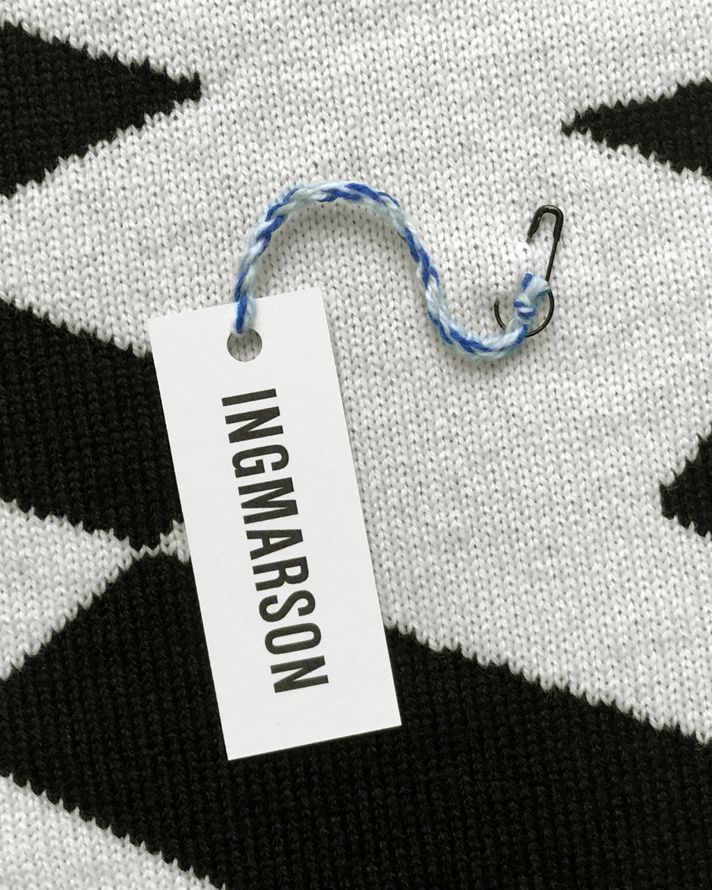 Lightning Wool and Cashmere Scarf in Black