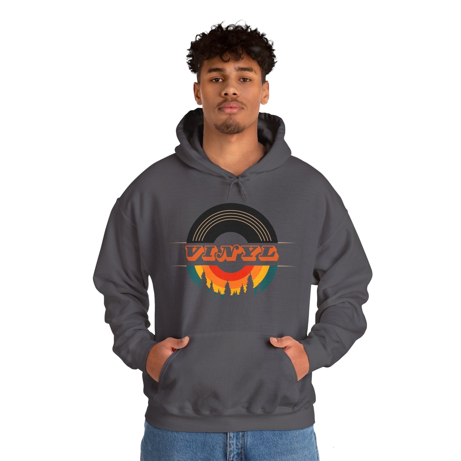 Vinyl Record Logo Men's Hoodie