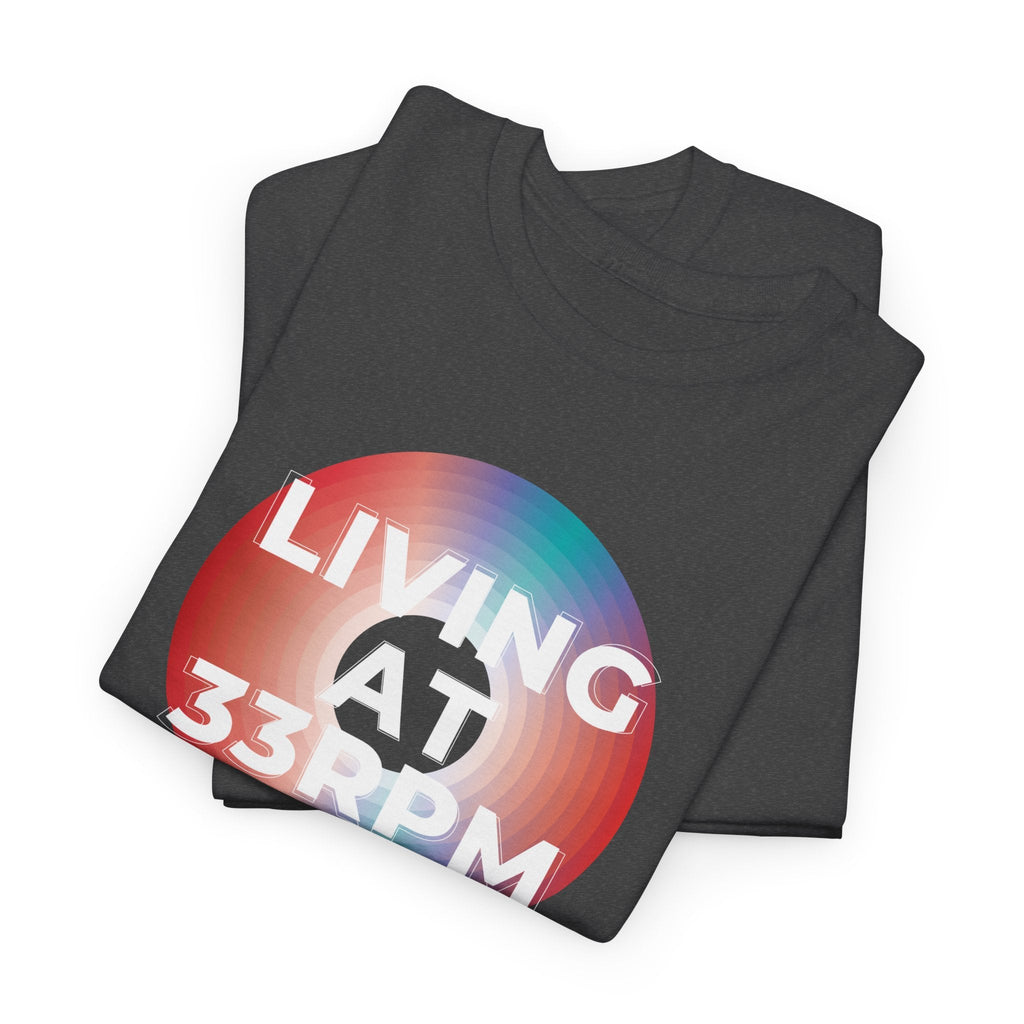 Living at 33rpm Men's Vinyl T-Shirt