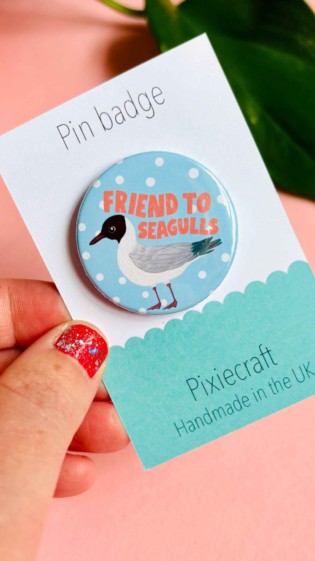 Friend to Seagulls 38mm Badge Magnet