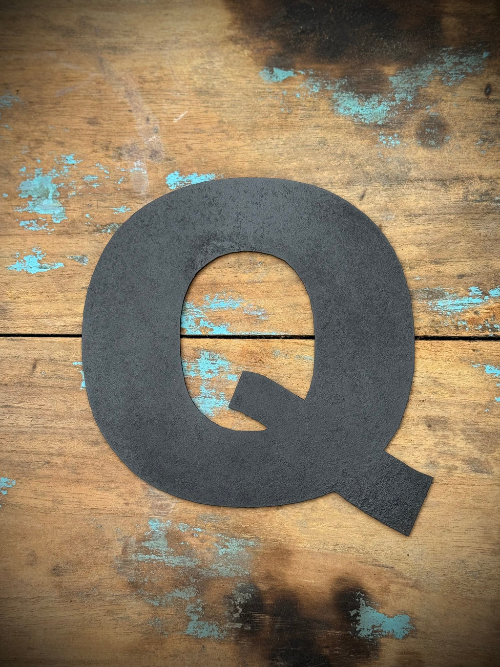 Black Metal Letters 12 inch and 5 inch Rustic Industrial Wall Decor