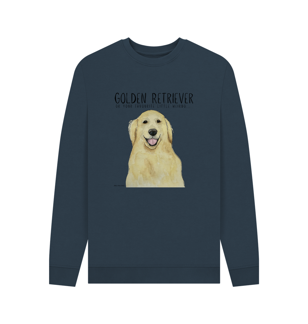 Golden Retriever Vibes Sustainable Mens Sweatshirt