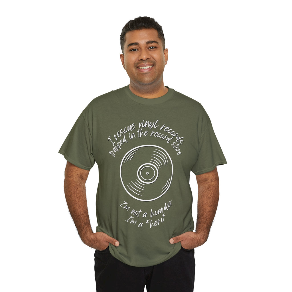 I'm Not a Hoarder I'm a Hero Men's Vinyl T-Shirt