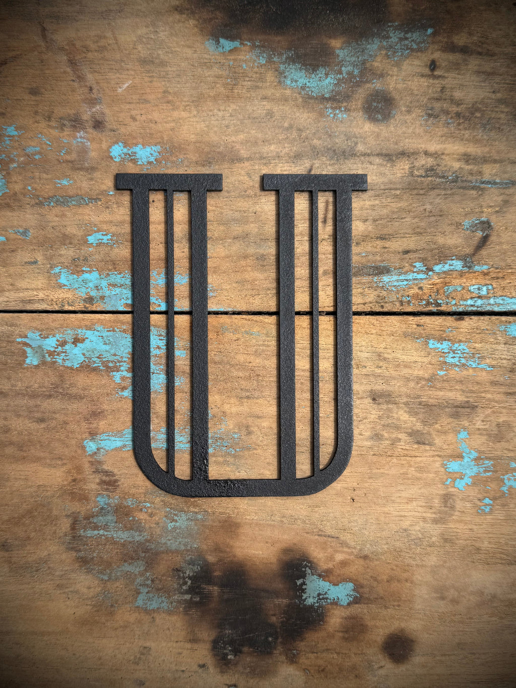 Black Art Deco Metal Letters and Numbers 5 inch or 12 inch