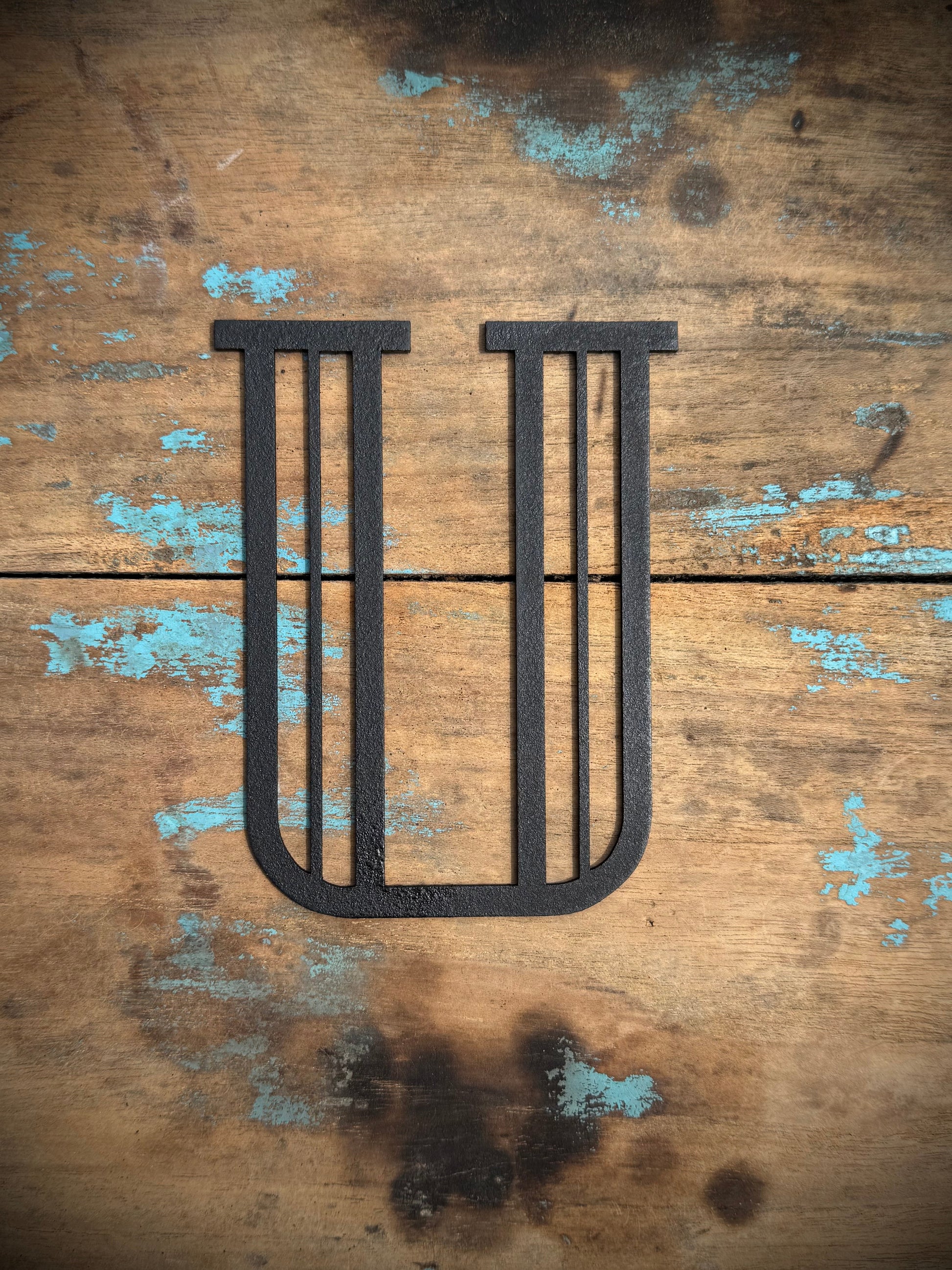 Black Art Deco Metal Letters and Numbers 5 inch or 12 inch