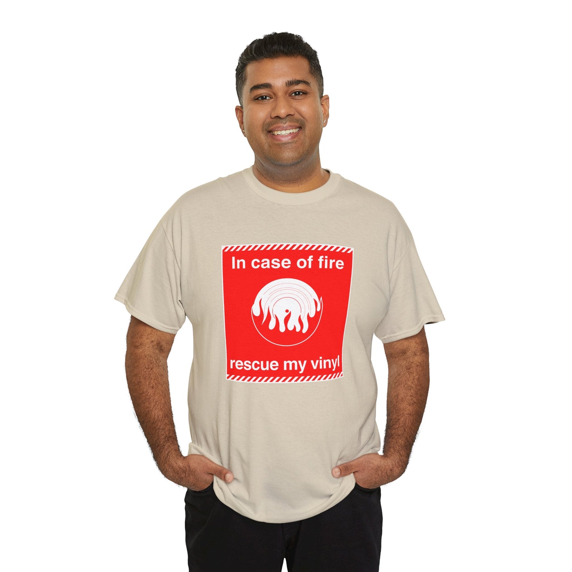 In Case of Fire Save My Vinyl T Shirt