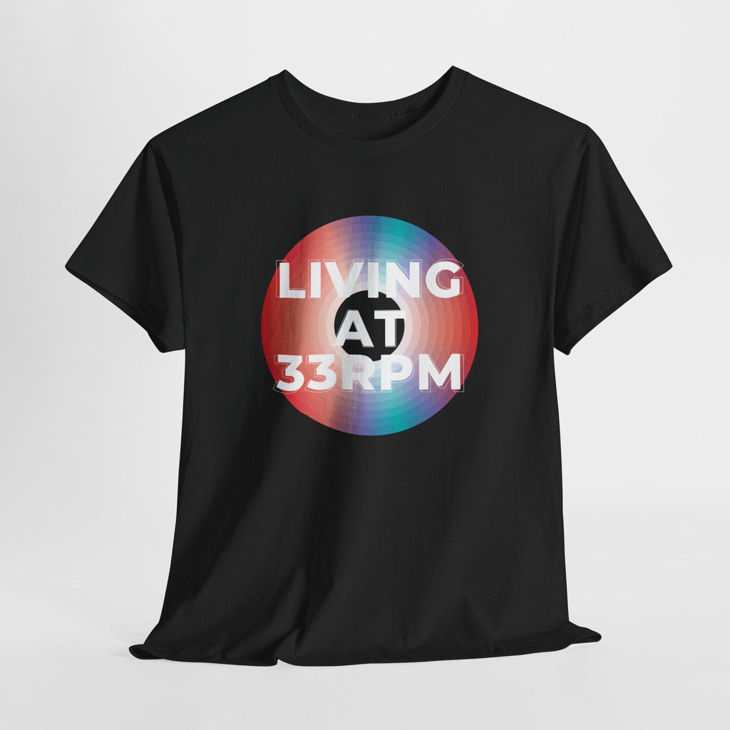Living at 33rpm Men's Vinyl T-Shirt
