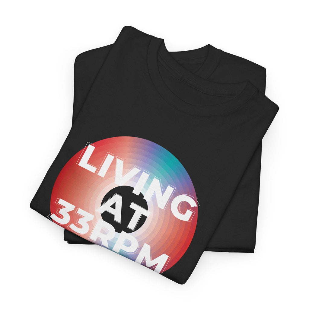 Living at 33rpm Men's Vinyl T-Shirt