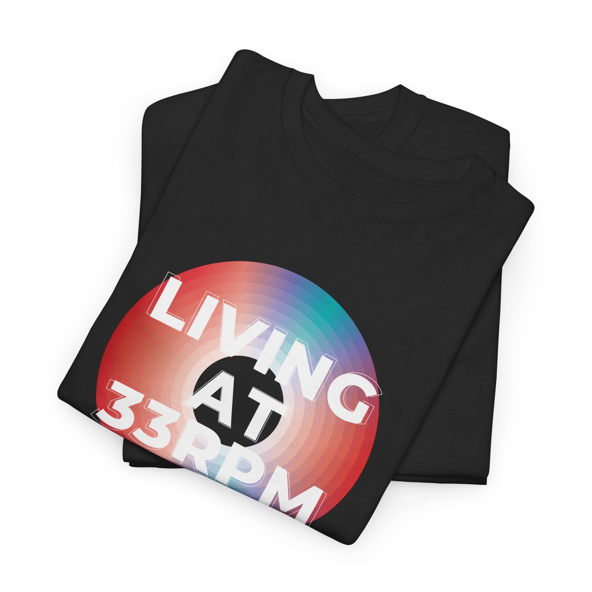 Living at 33rpm Men's Vinyl T-Shirt
