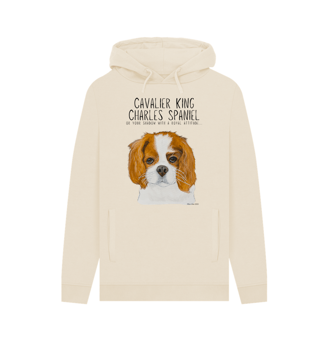 Crowned and Cozy Cavalier King Charles Spaniel Men's Hoodie