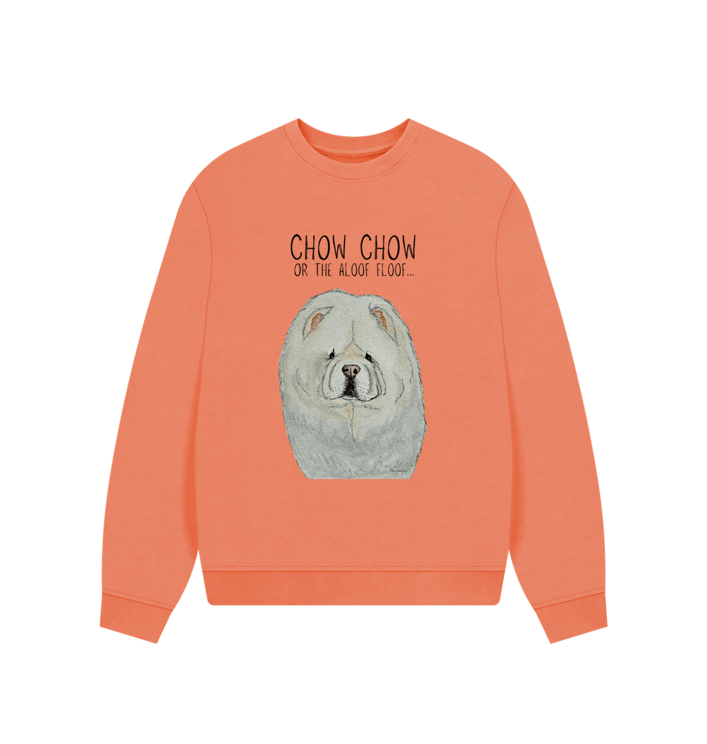 Cream Chow Chow Women's Oversized Sweatshirt