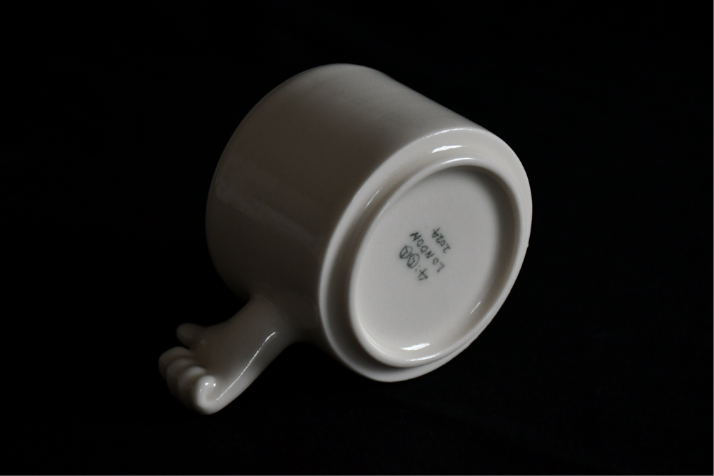 Thumb Up Gesture Porcelain Cup