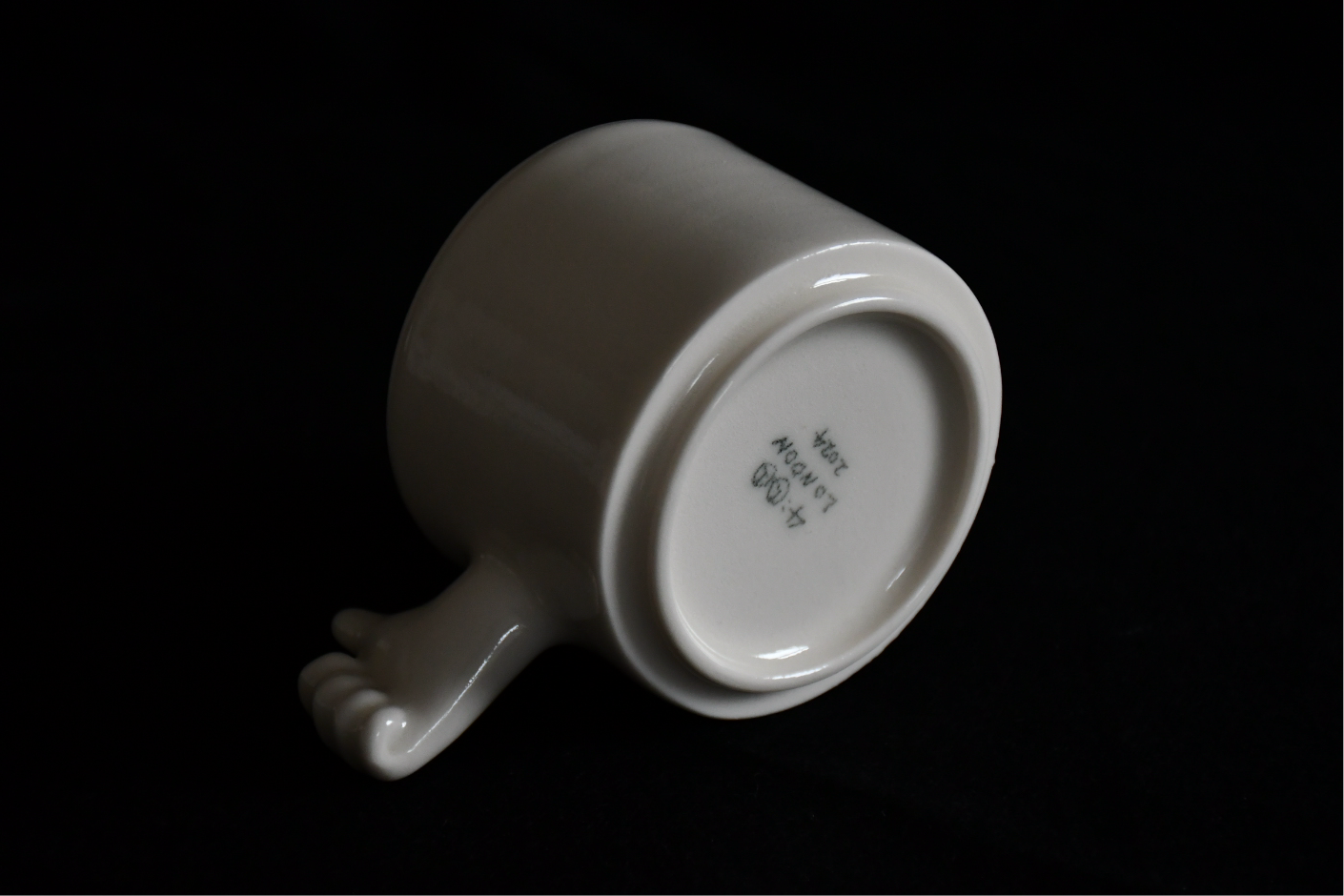 Thumb Up Gesture Porcelain Cup