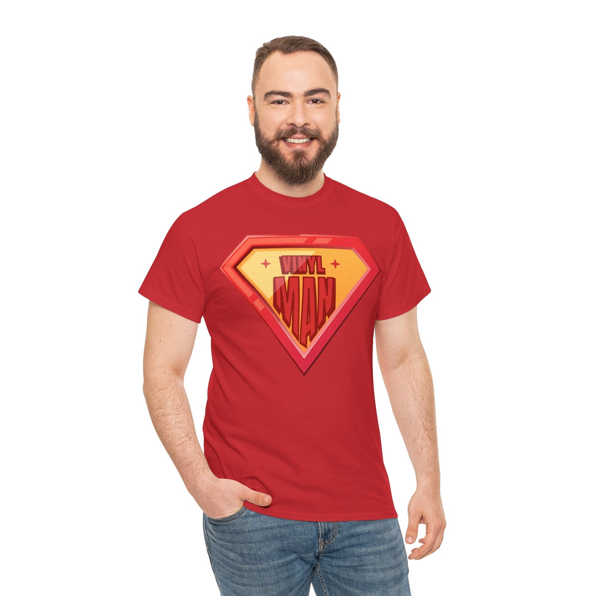 Vinyl Man Men's Superhero T-Shirt