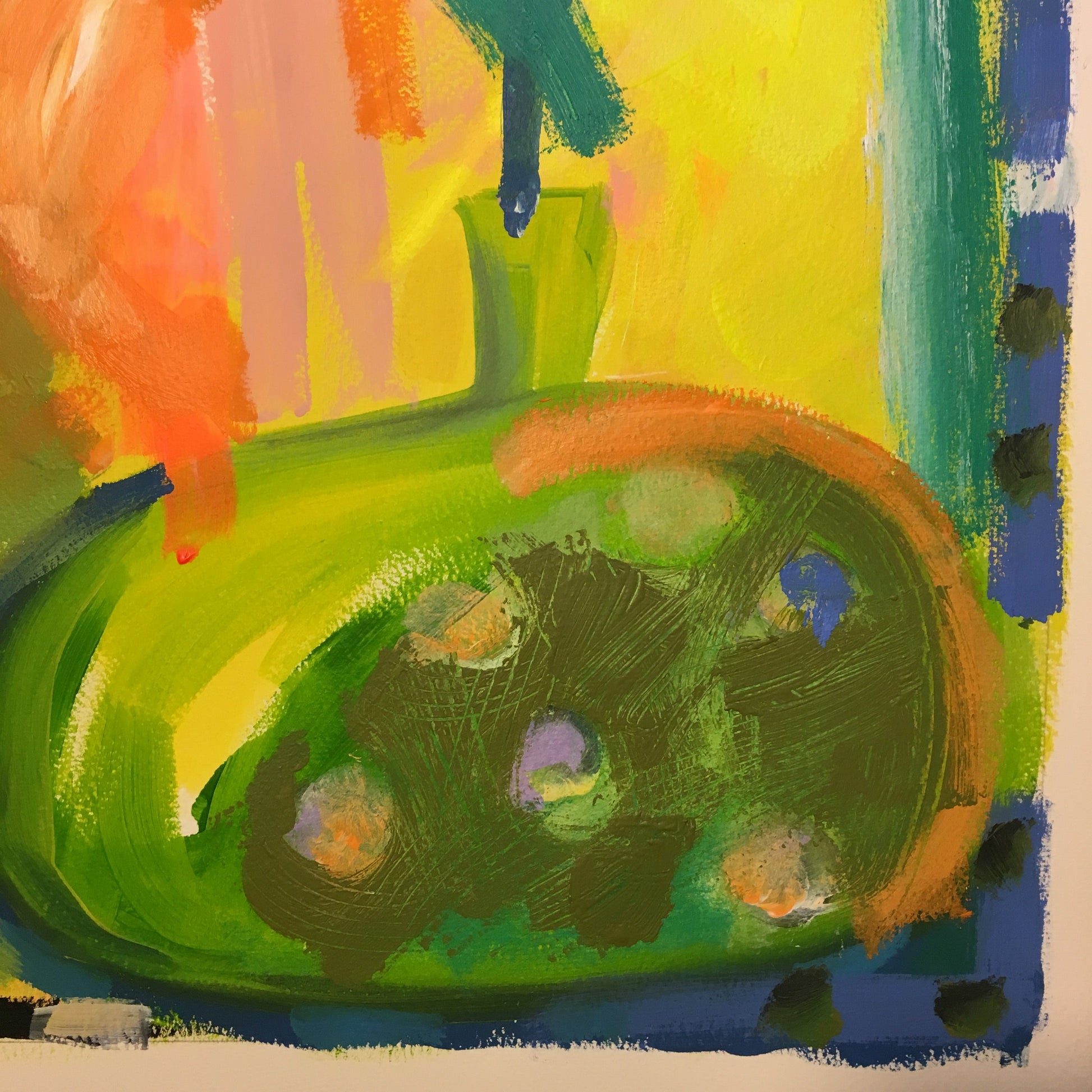 Tulip Painting Original Gouache and Watercolour