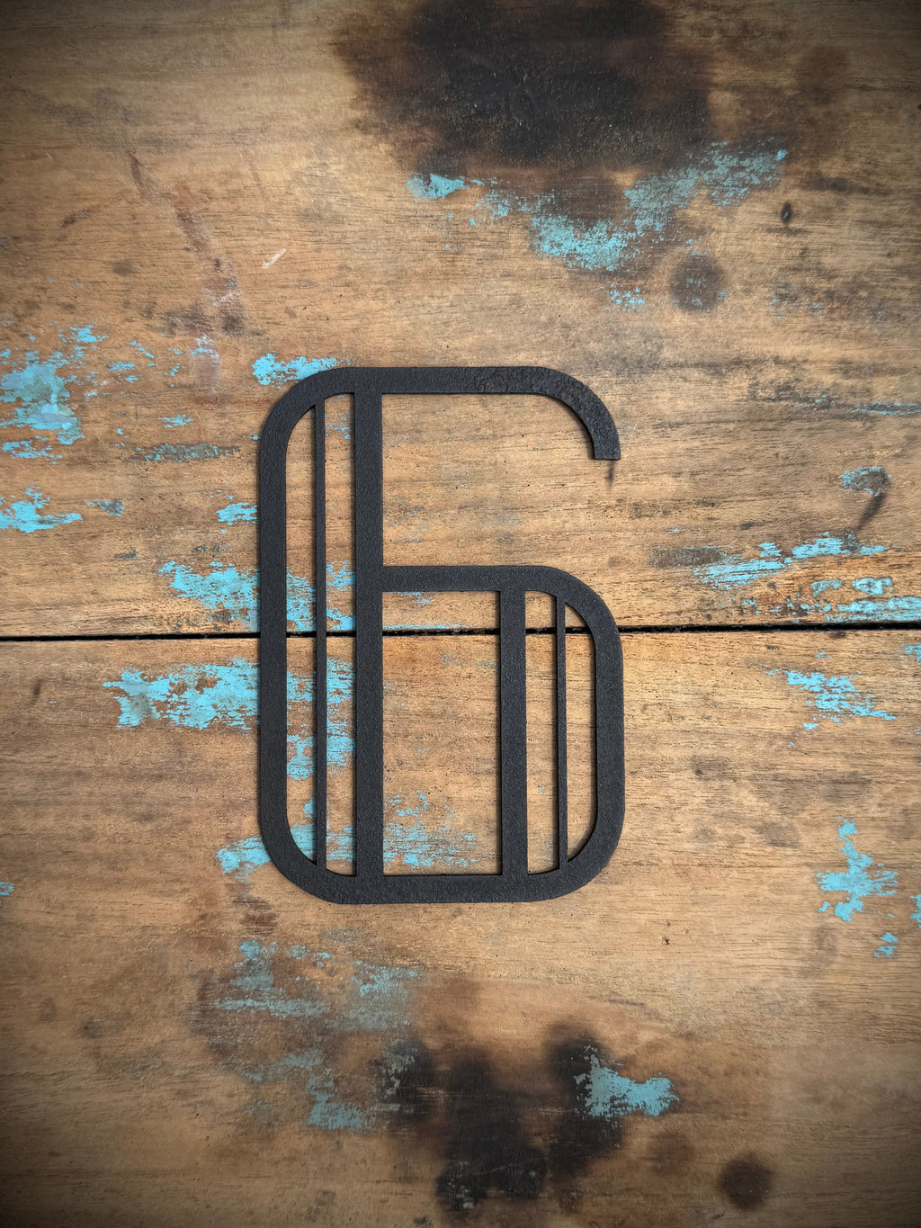 Black Art Deco Metal Letters and Numbers 5 inch or 12 inch